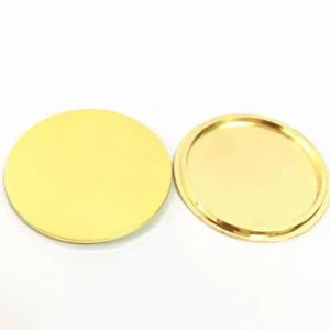 Capac Zamac de aur pentru lumânare