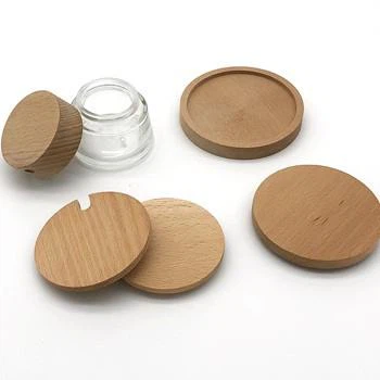 Wooden lid for candle