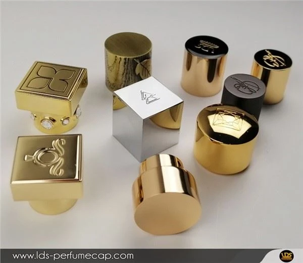 Sticlă Cilindrică De Parfum Metal De Lux Zamak Capace